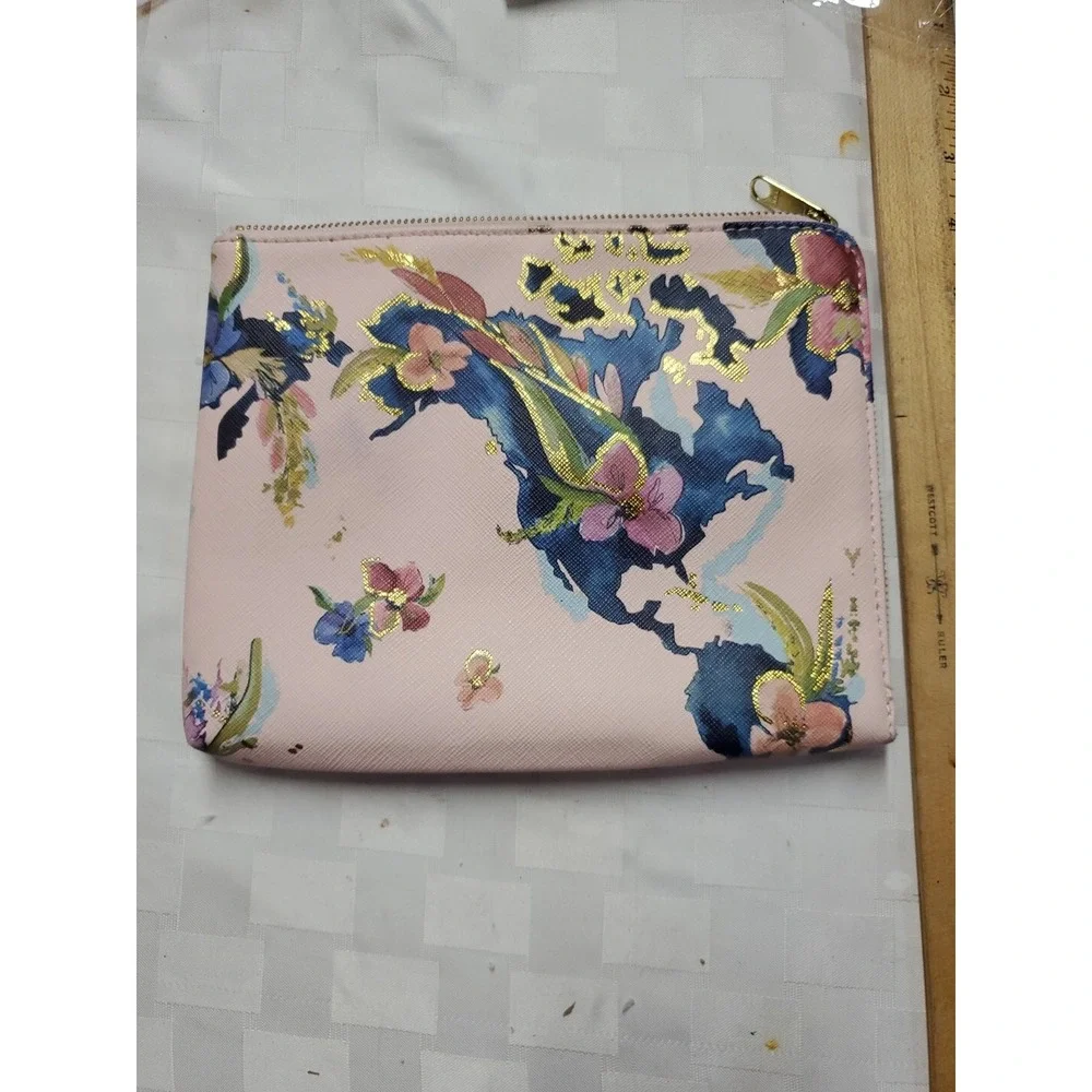Whitney Wrinkle Anthropologie Travel Clutch Wallet Jewelry Pouch